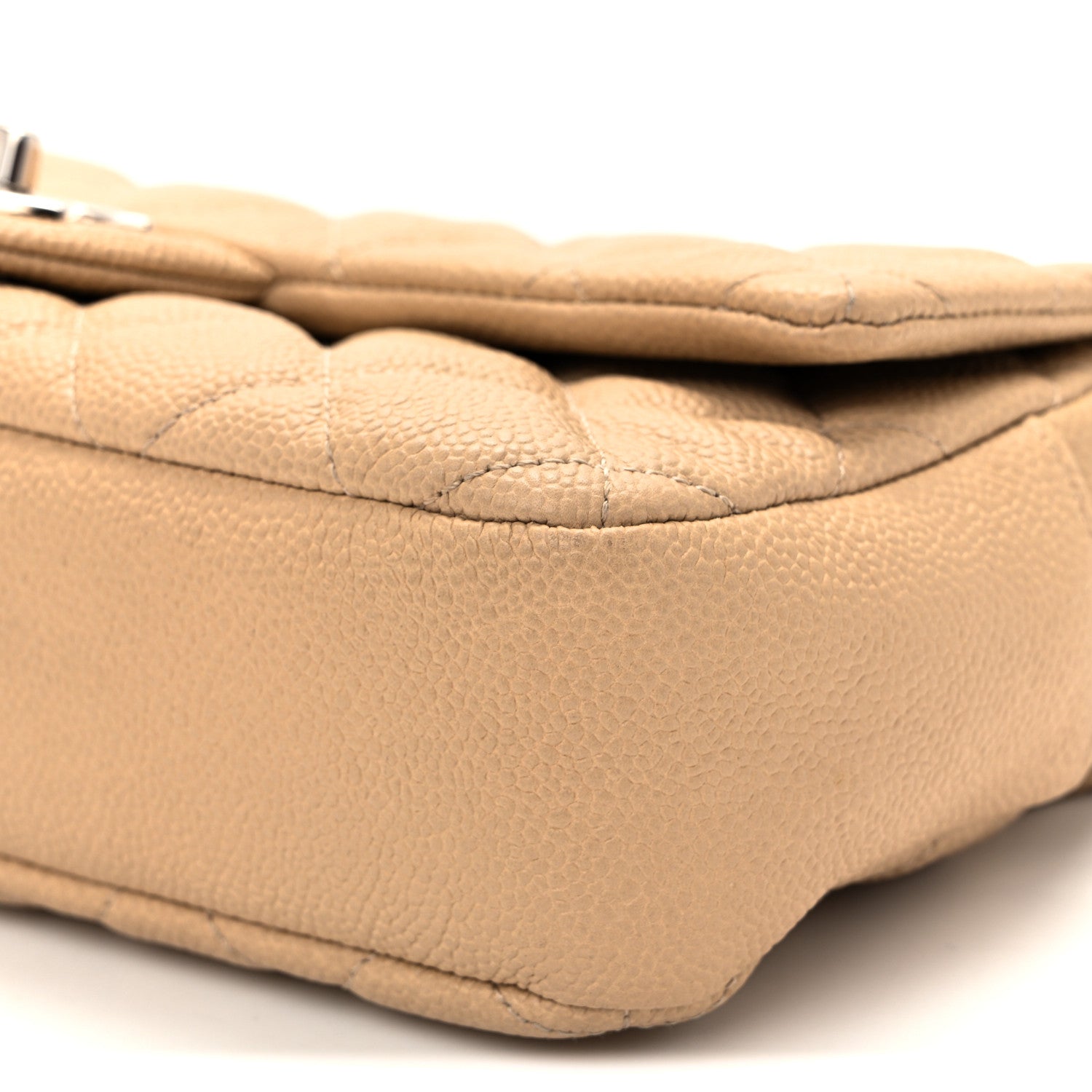 Chanel Caviar Quilted Medium Easy Flap Beige 10 of 10