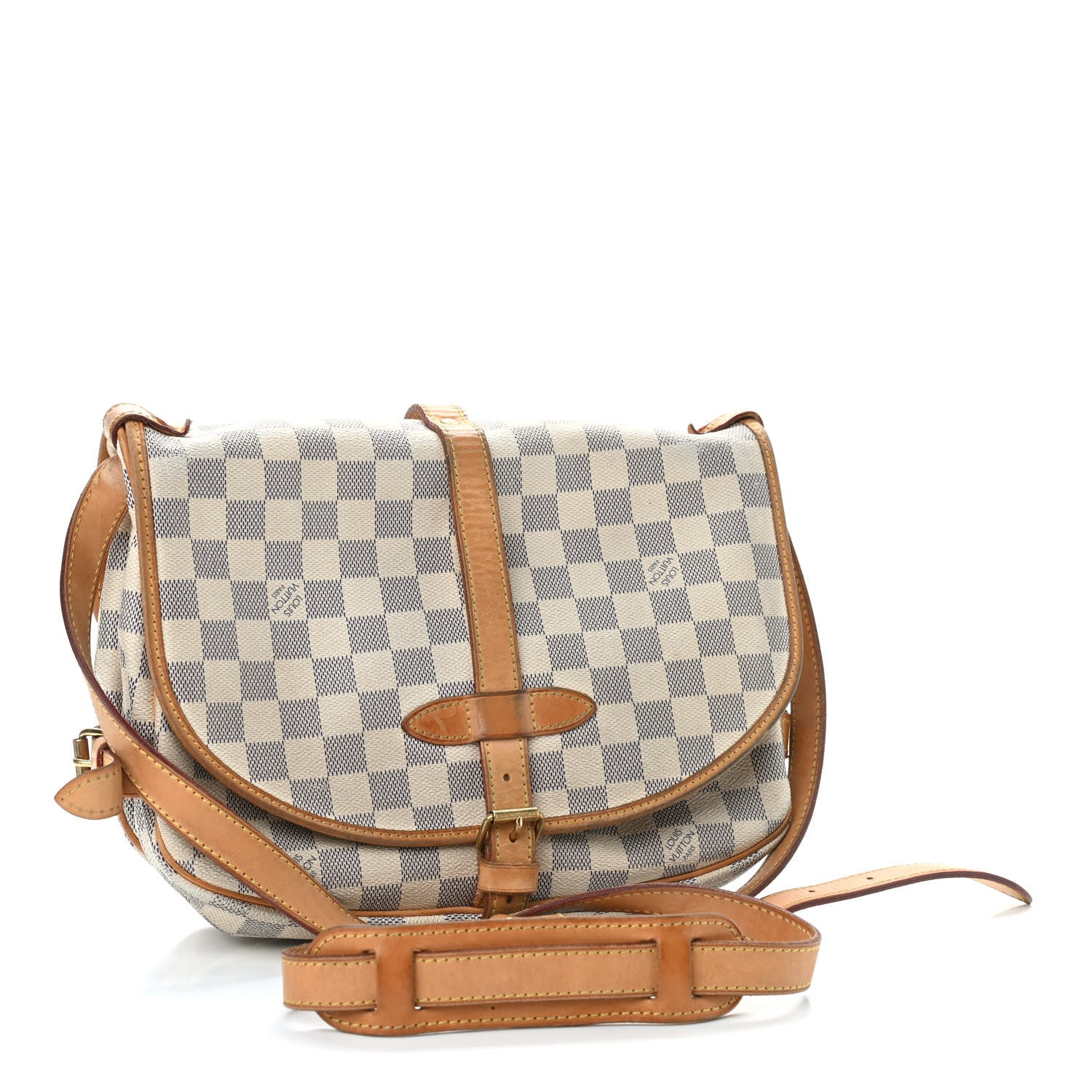 Louis Vuitton Damier Azur Saumur MM 2 of 15