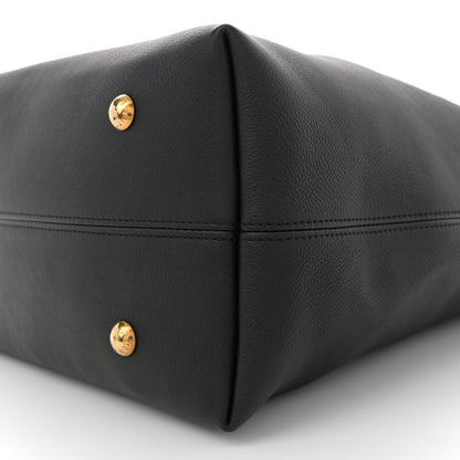 Louis Vuitton Grained Calfskin Low Key Hobo MM Black 10 of 10
