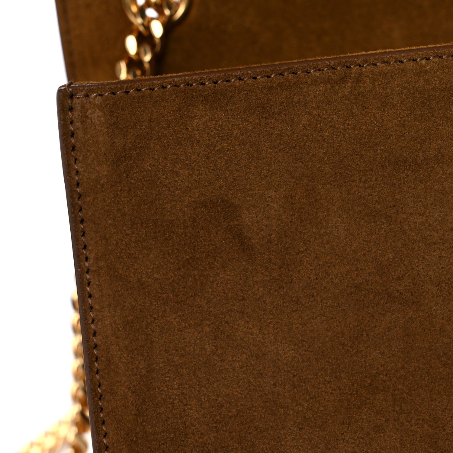 Saint Laurent Suede Fringe Baby Monogram Satchel Light Ocre 12 of 13