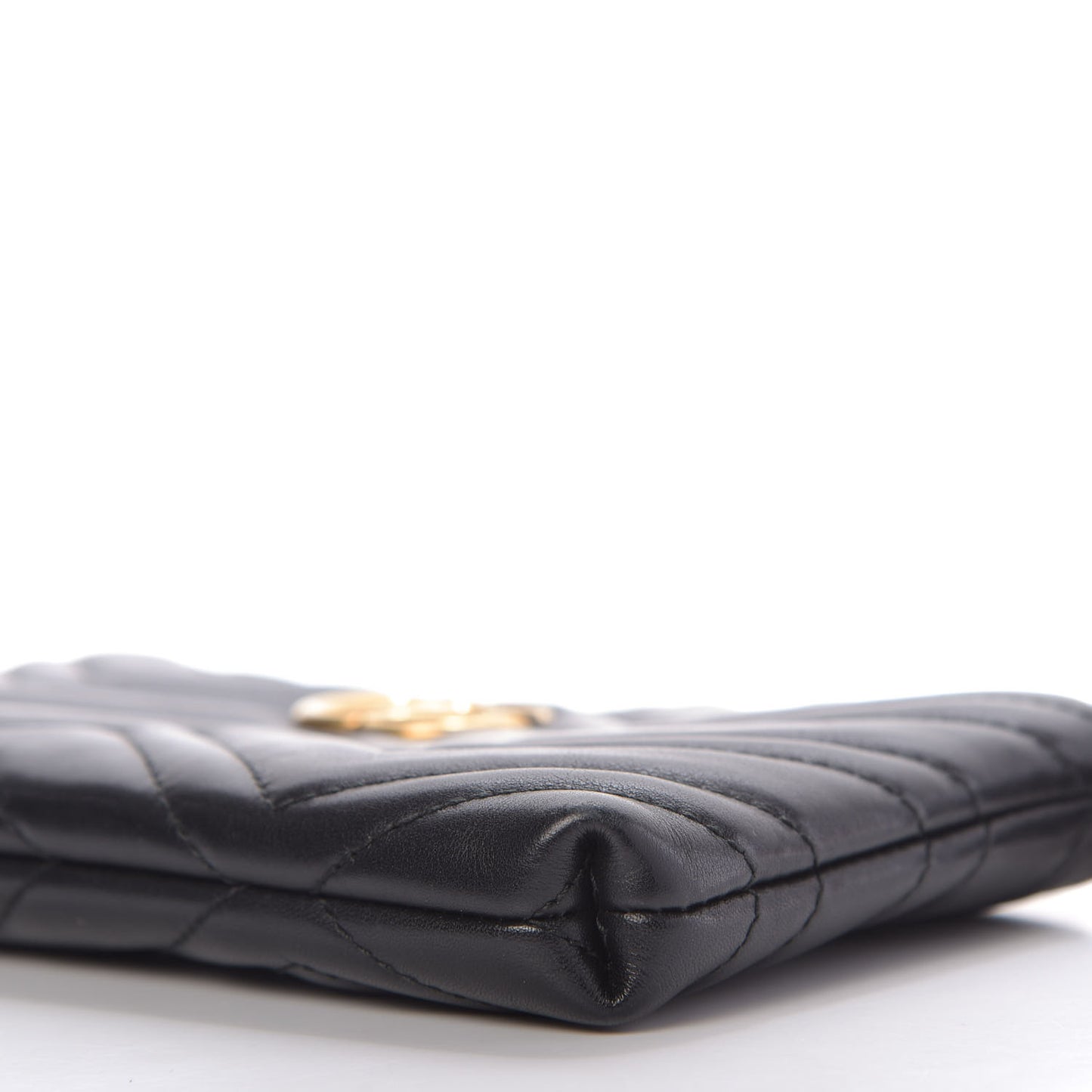 Calfskin Matelasse Mini GG Marmont Chain Bag Black
