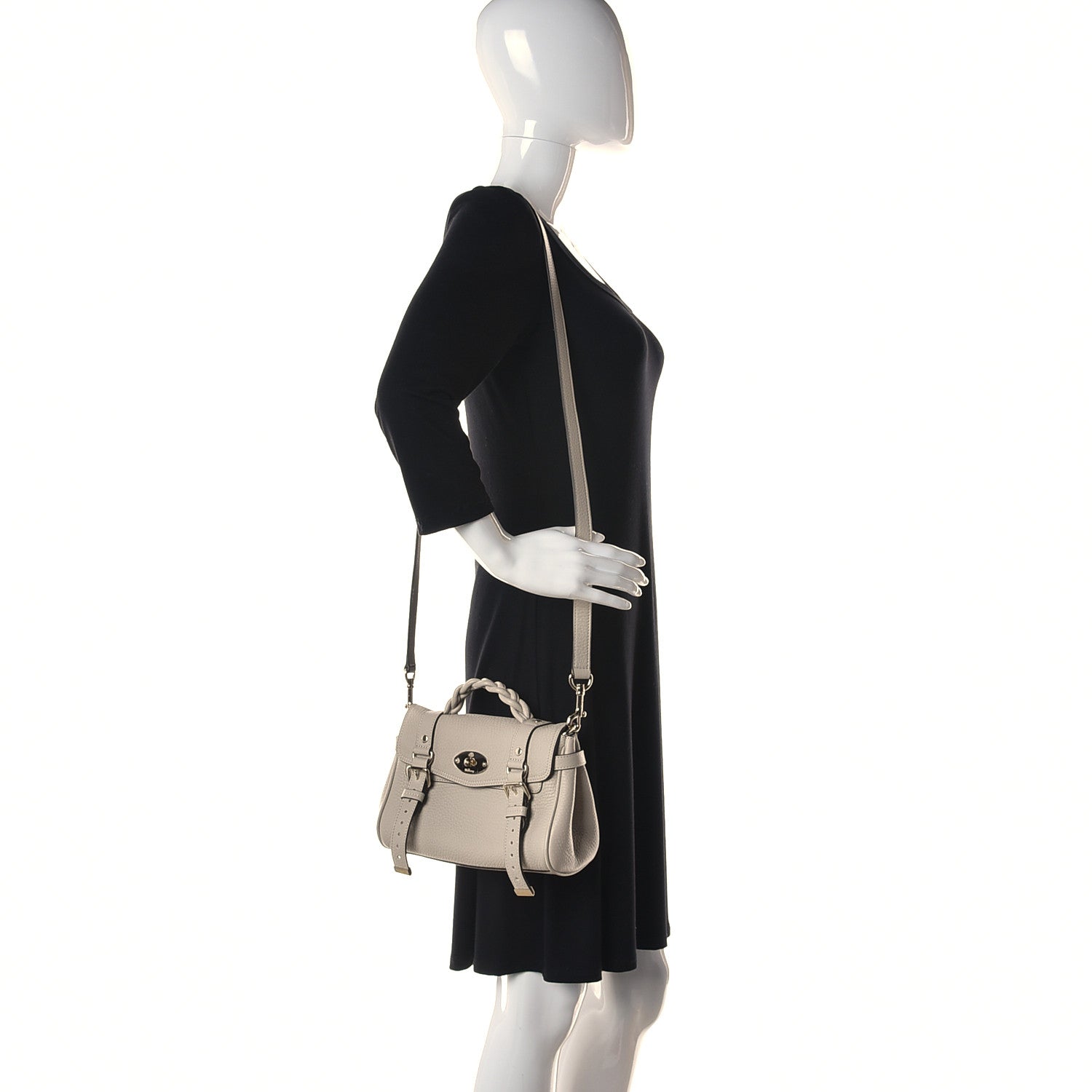 Mulberry Heavy Grain Mini Alexa Chalk 2 of 9
