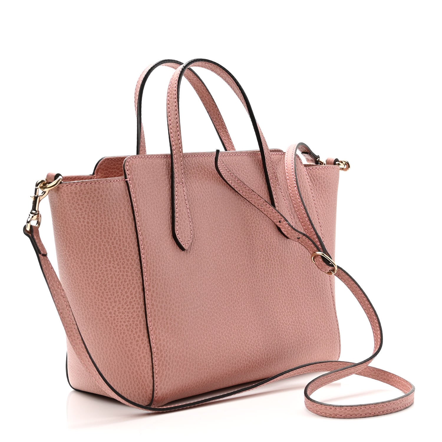 Gucci Dollar Calfskin Mini Swing Top Handle Bag Soft Pink 3 of 10