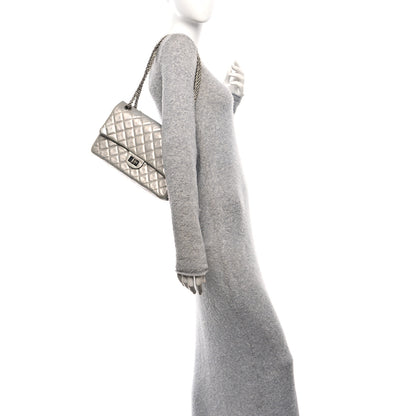 Chanel Metallic Lambskin Quilted 2.55 Reissue 226 Flap Silver 2 of 11