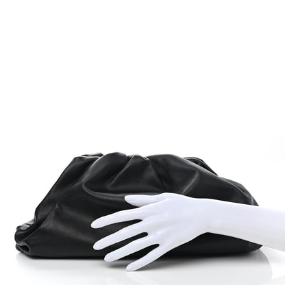 Bottega Veneta Smooth Butter Calf The Pouch Oversized Clutch Black 3 of 11