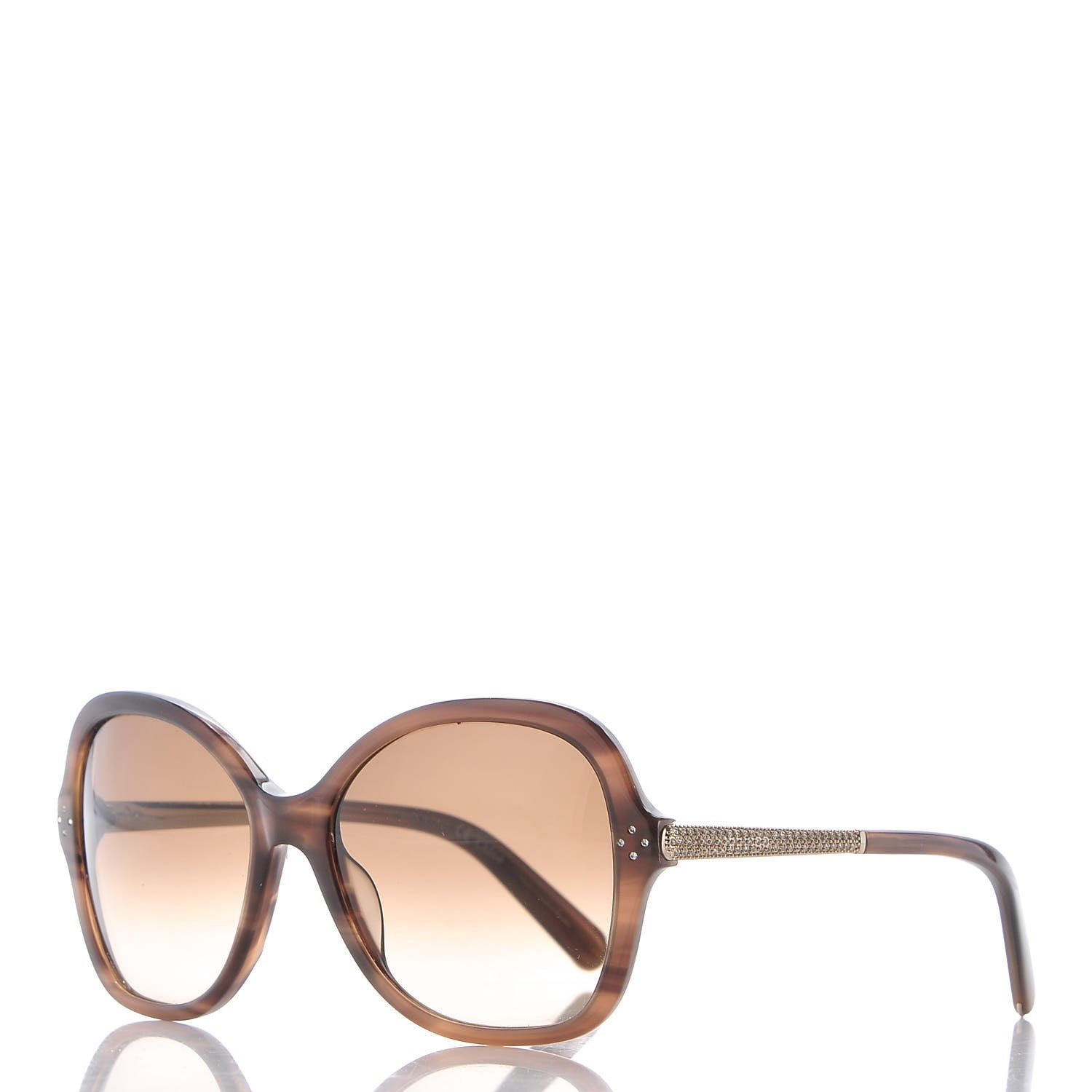 Chloe Rectangular Sunglasses CE658SR Brown 1 of 7