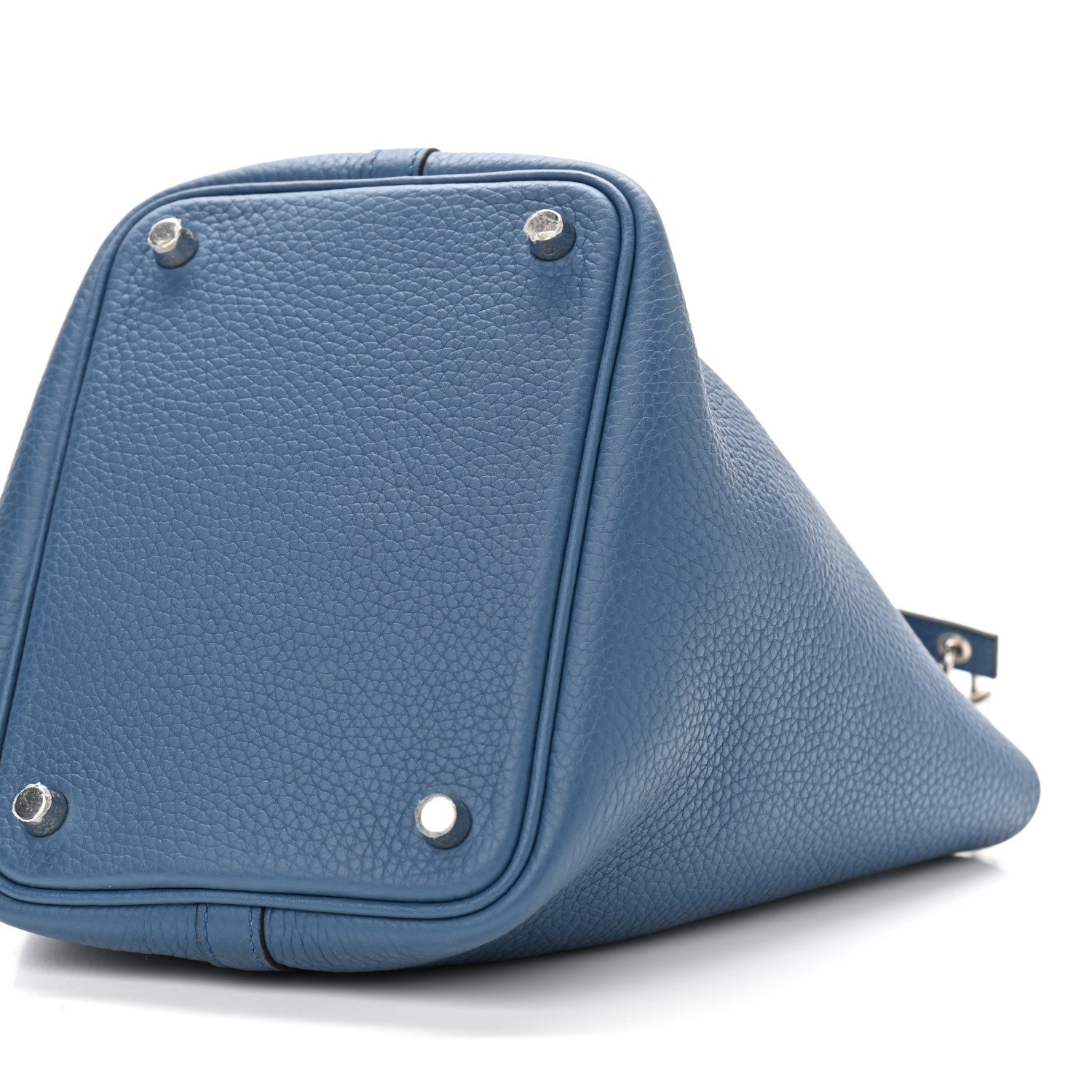 Hermes Taurillon Clemence Picotin Lock 18 PM Bleu Agate 10 of 10