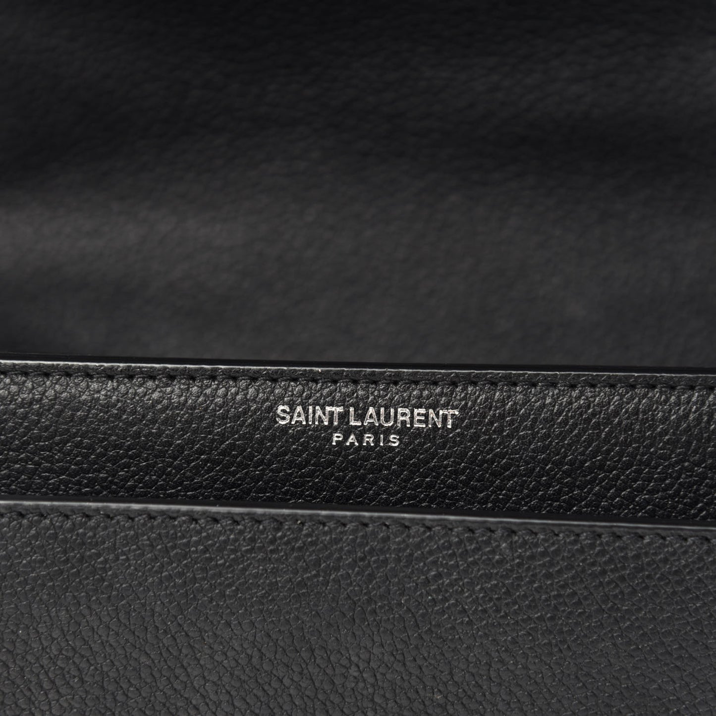 Grained Calfskin Small Monogram Sunset Black