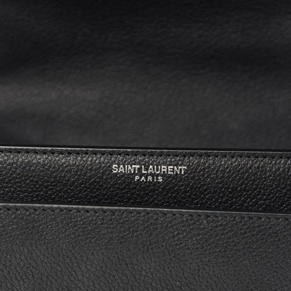 Saint Laurent Grained Calfskin Small Monogram Sunset Black 9 of 10
