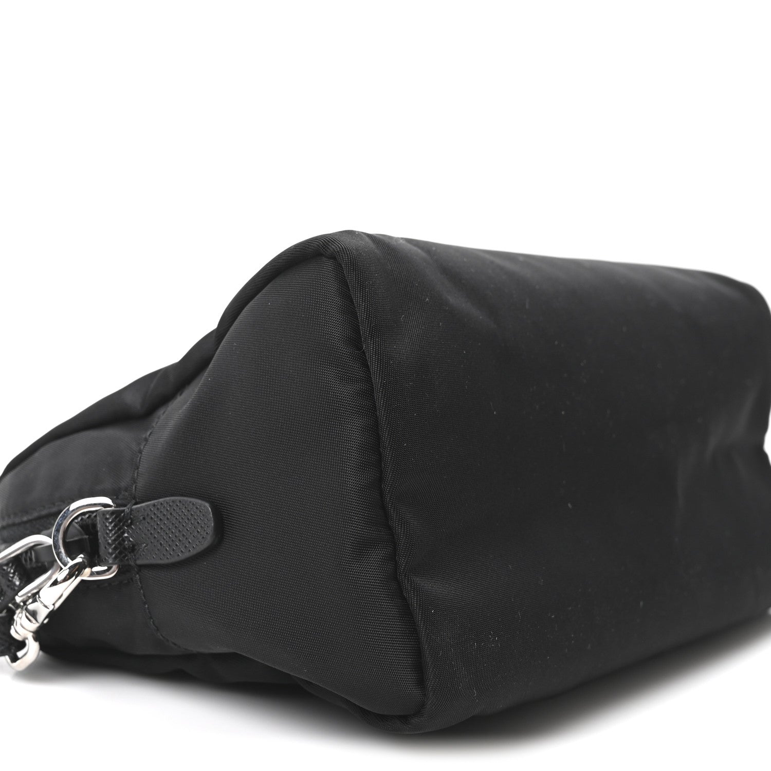 Prada Re-Nylon Vela Saffiano Wristlet Black 9 of 10