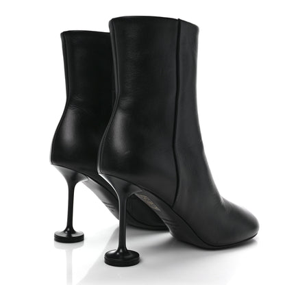 Balenciaga Soft Leather Lady Pedestal 90mm Booties 38 Black 4 of 10