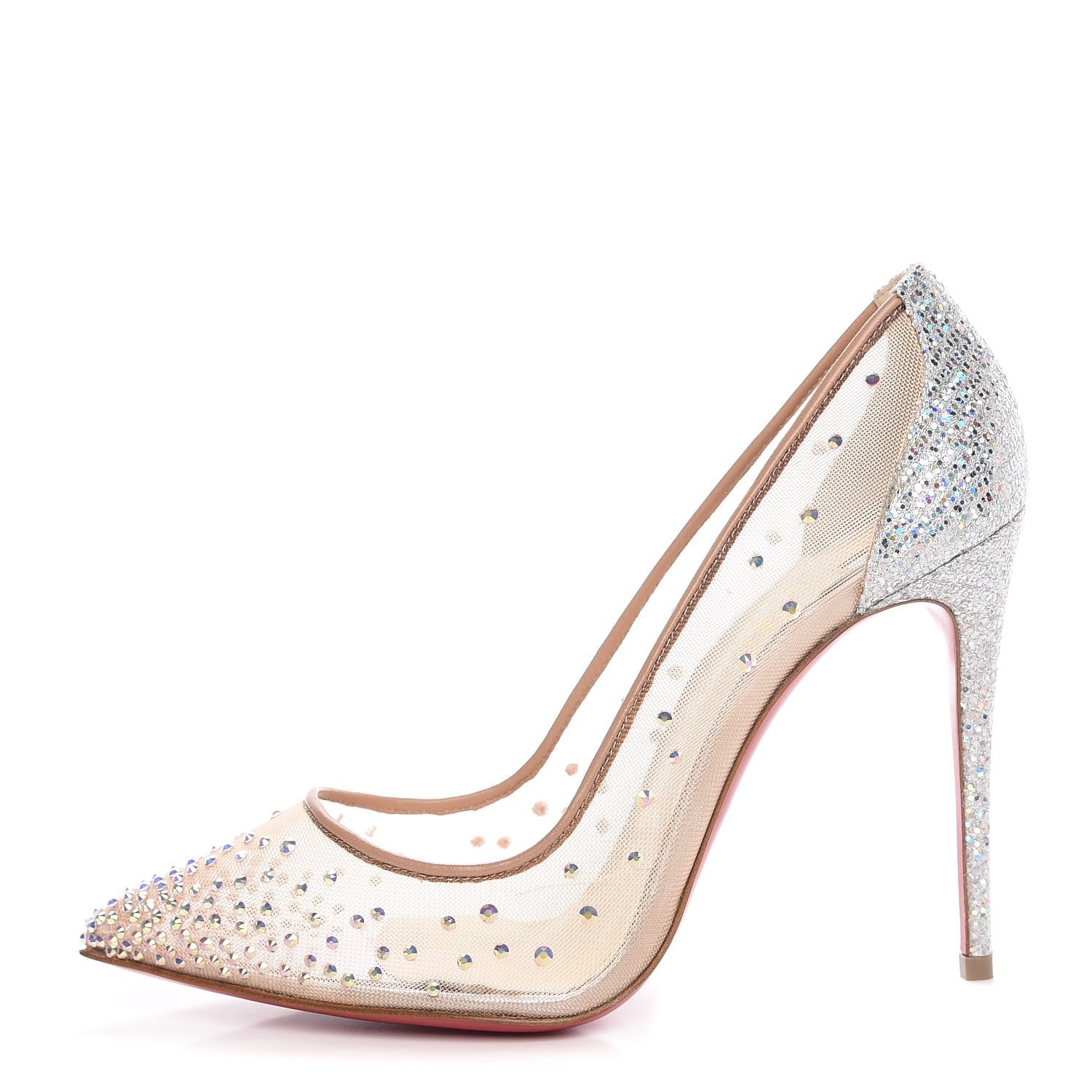 Christian Louboutin Crystal Strass Follies 100 Pumps 37 Crystal 1 of 11