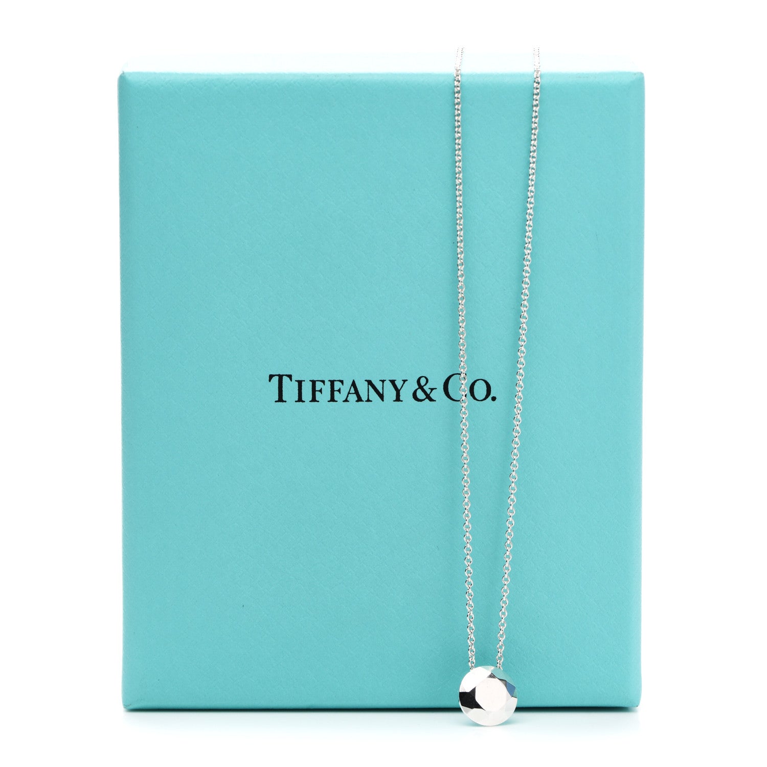 Tiffany Sterling Silver Elsa Peretti Two Carat Faceted Pendant Necklace 8 of 8