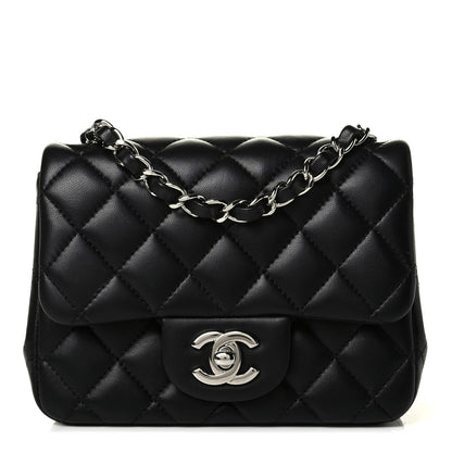 Chanel Lambskin Quilted Mini Square Flap Black 1 of 7