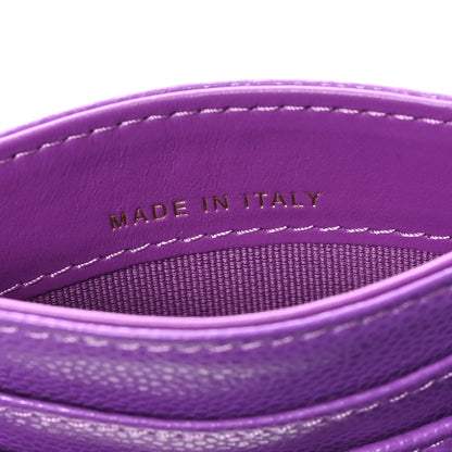 Chanel Caviar Quilted Card Holder Purple 7 of 8