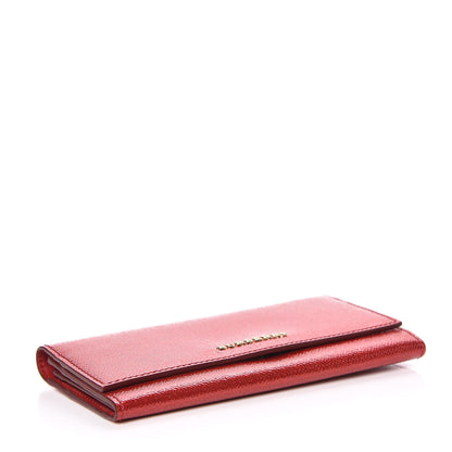 Burberry Patent Glitter Porter Continental Wallet Military Red 4 of 8