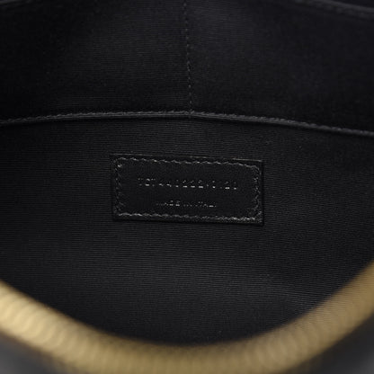 Saint Laurent Calfskin Matelasse Chevron Monogram Document Holder Black 7 of 8