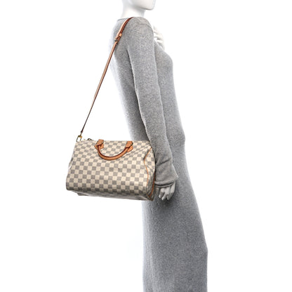 Louis Vuitton Damier Azur Speedy Bandouliere 30 2 of 9