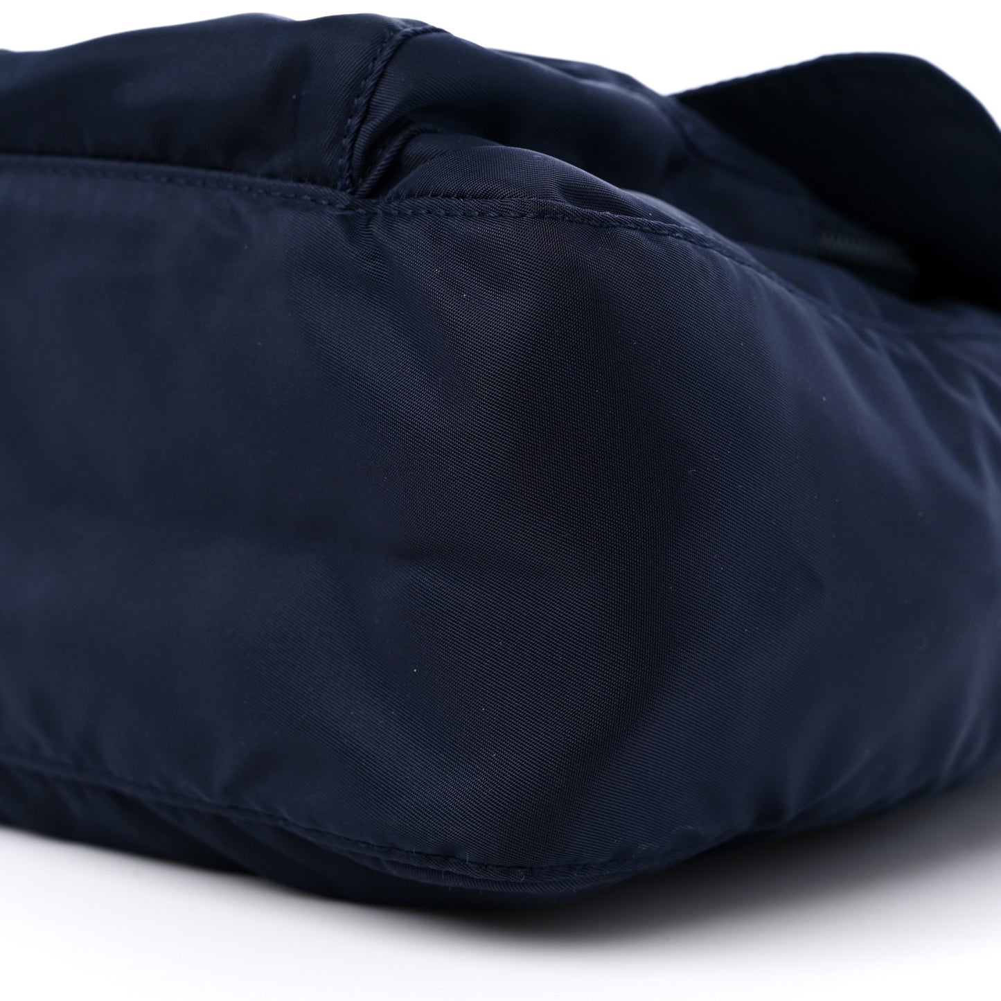 Nylon Vela Saffiano Single Buckle Messenger Shoulder Bag Blue Black