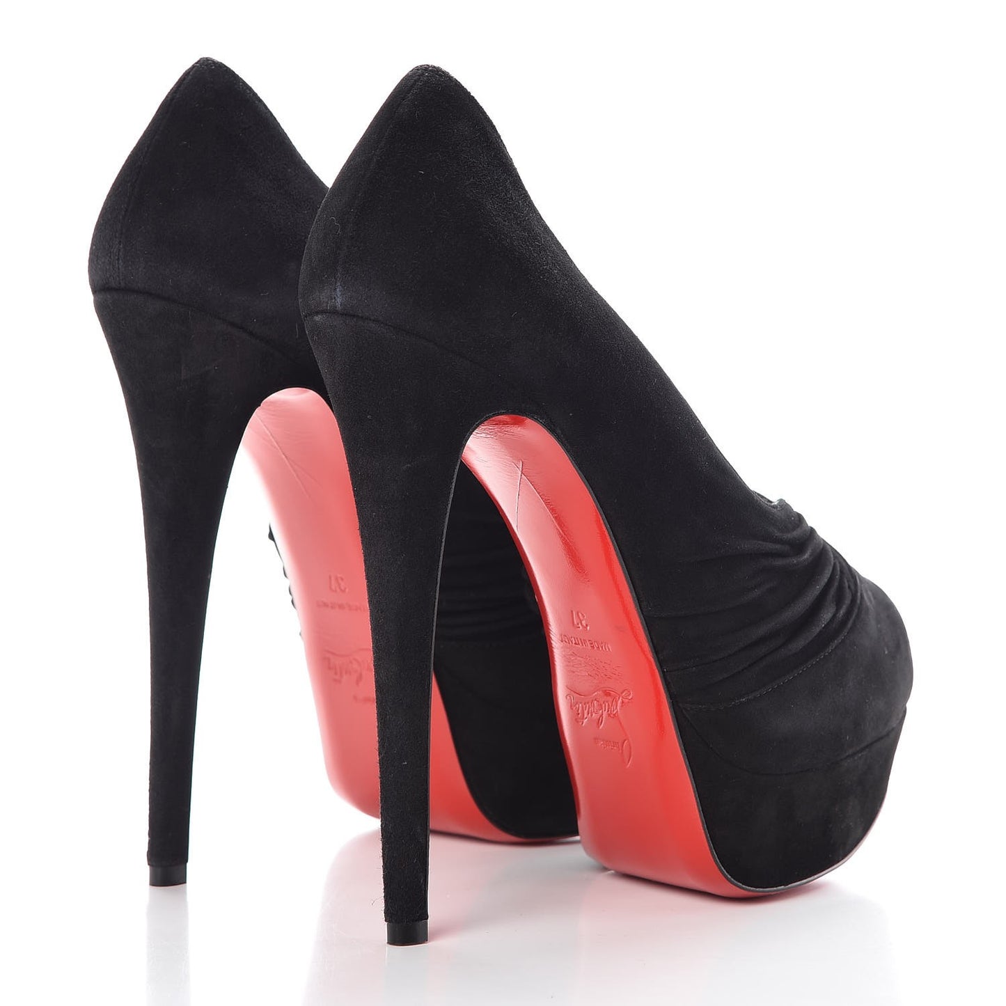 Suede Drapadita 150 Pumps 37 Black