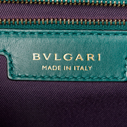Bulgari Calfskin Serpenti Forever Crossbody Emerald Green 8 of 18
