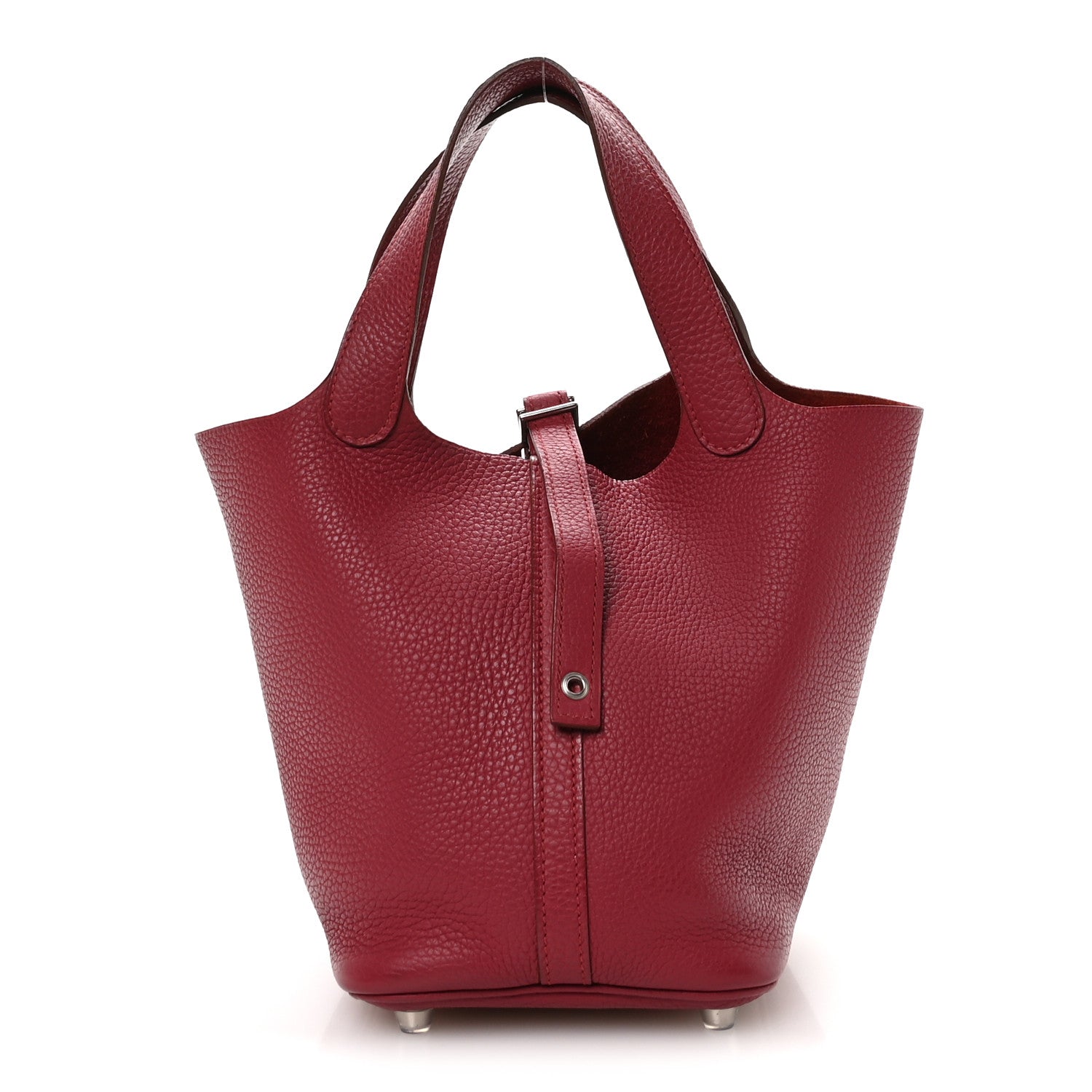 Hermes Taurillon Clemence Picotin Lock 18 PM Rouge Grenat 1 of 11