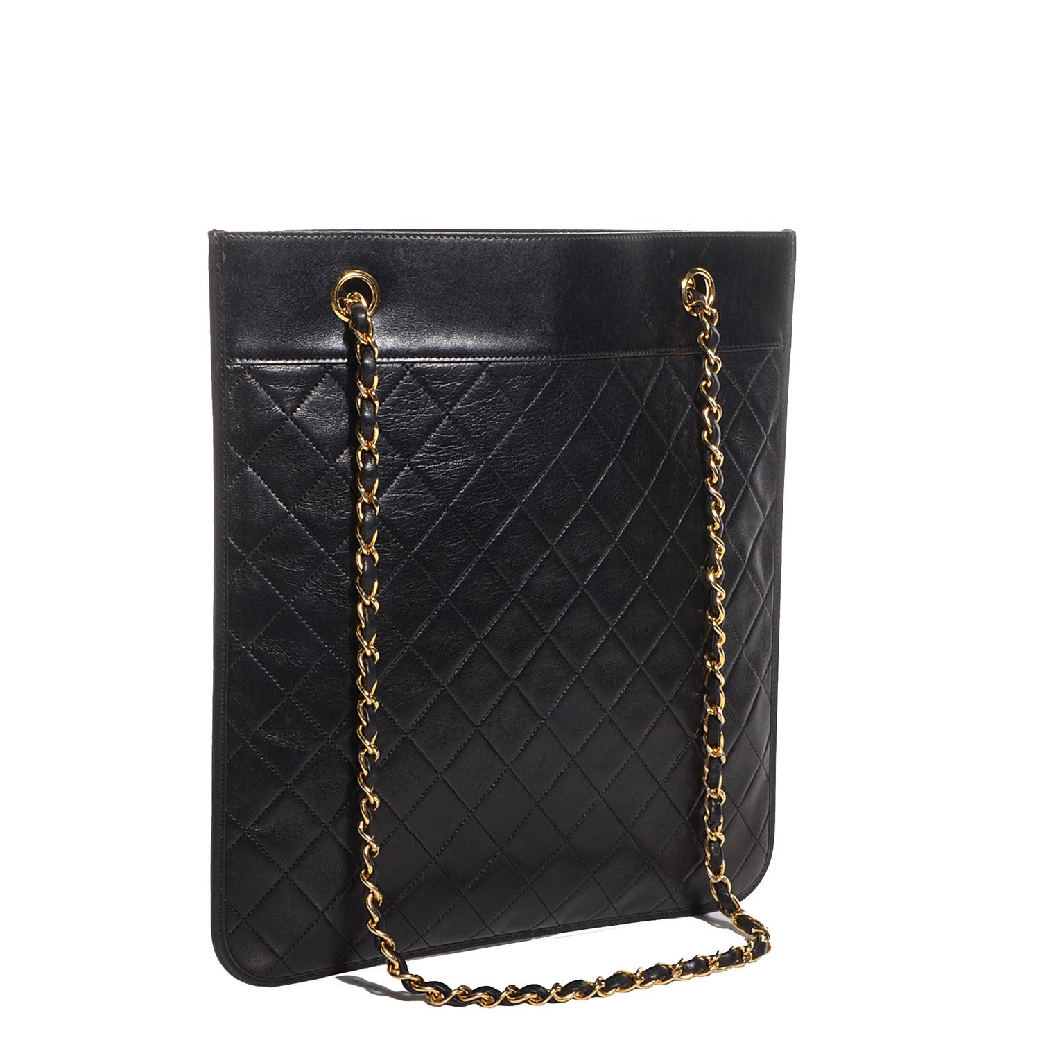 Chanel Lambskin Shopper Tote Black 3 of 8