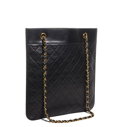 Chanel Lambskin Shopper Tote Black 3 of 8