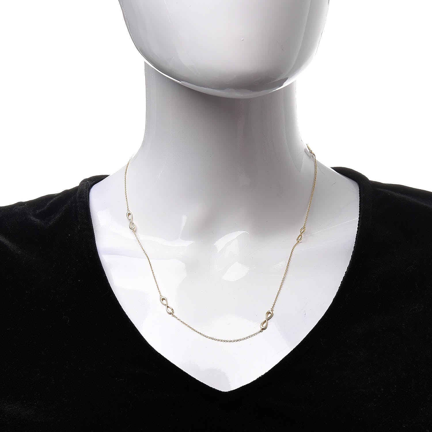 Tiffany 18K Yellow Gold Infinity Endless Necklace 2 of 6
