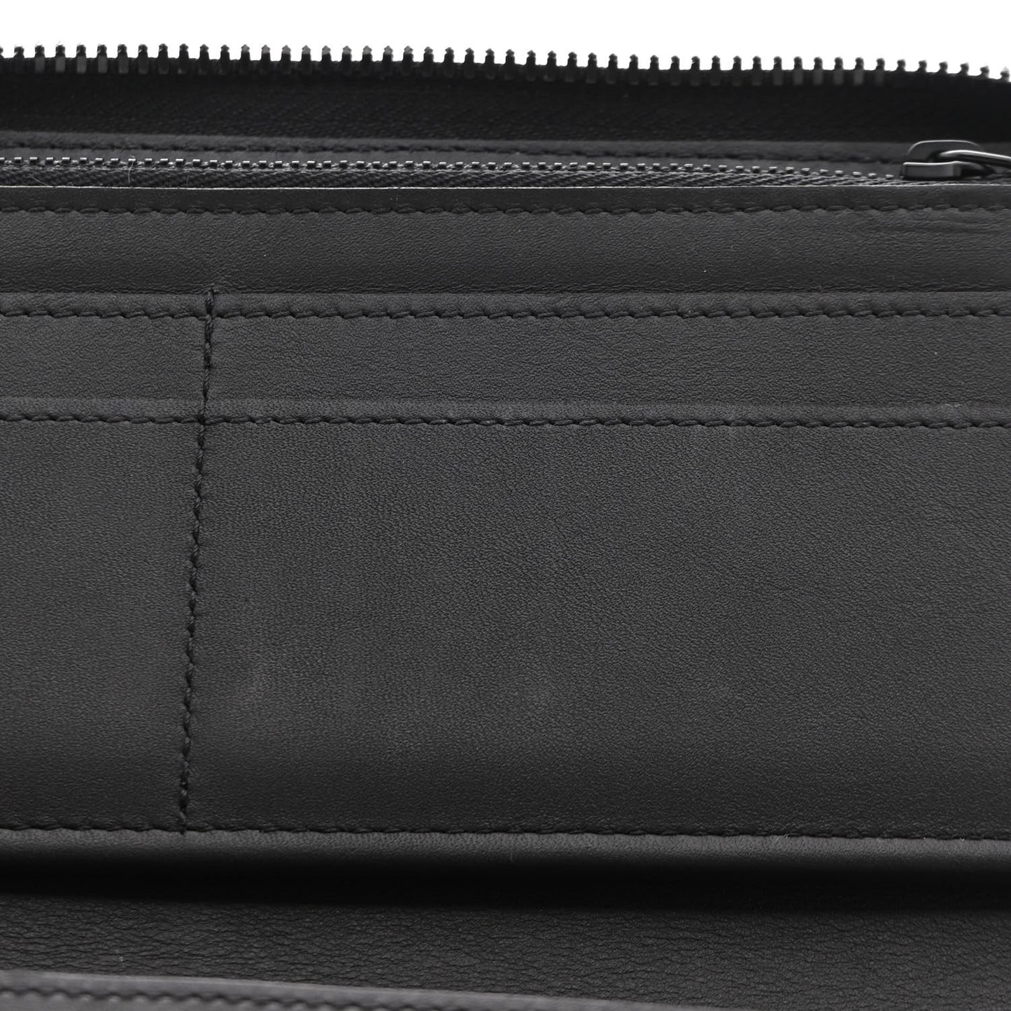 Calfskin Monogram Shadow Vertical Zippy Wallet Black