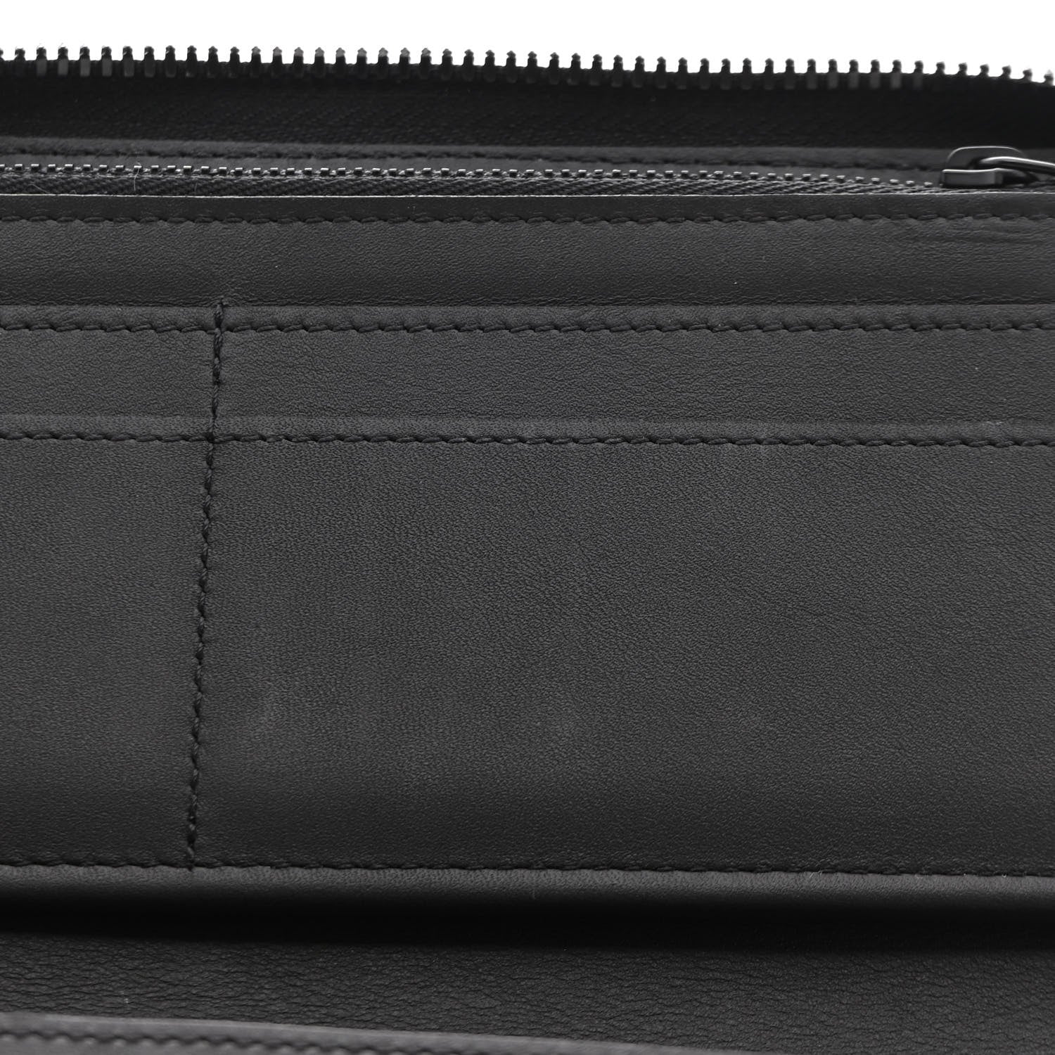 Louis Vuitton Calfskin Monogram Shadow Vertical Zippy Wallet Black 8 of 8
