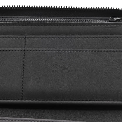 Louis Vuitton Calfskin Monogram Shadow Vertical Zippy Wallet Black 8 of 8