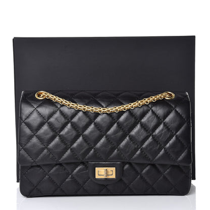 Chanel Aged Calfskin Quilted 2.55 Reissue 226 Flap Black 9 of 9
