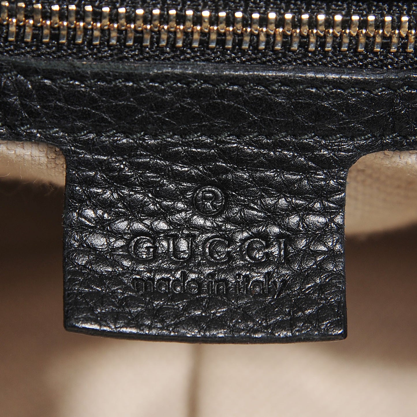 Pebbled Calfskin Medium Soho Shoulder Bag Black
