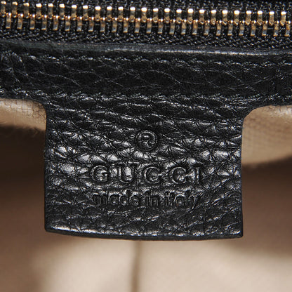 Gucci Pebbled Calfskin Medium Soho Shoulder Bag Black 6 of 7