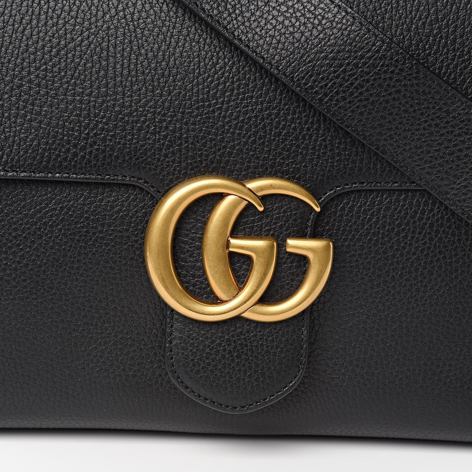 Gucci Calfskin GG Marmont Messenger Bag Black 10 of 10