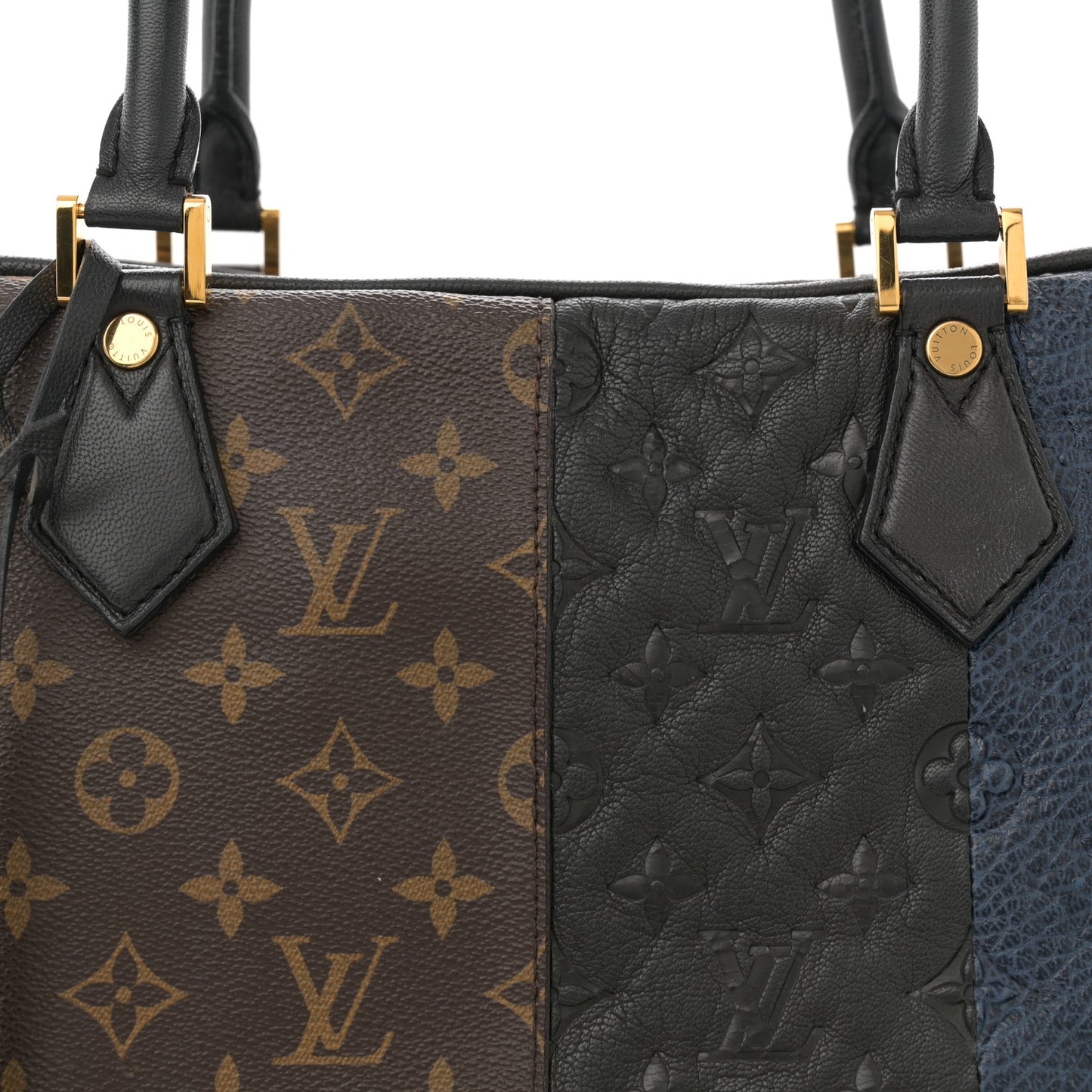 Monogram Stripes Medium Bag Marine