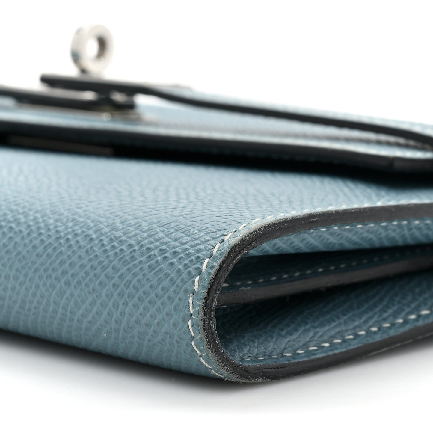 Epsom Kelly Longue Wallet Blue Jean