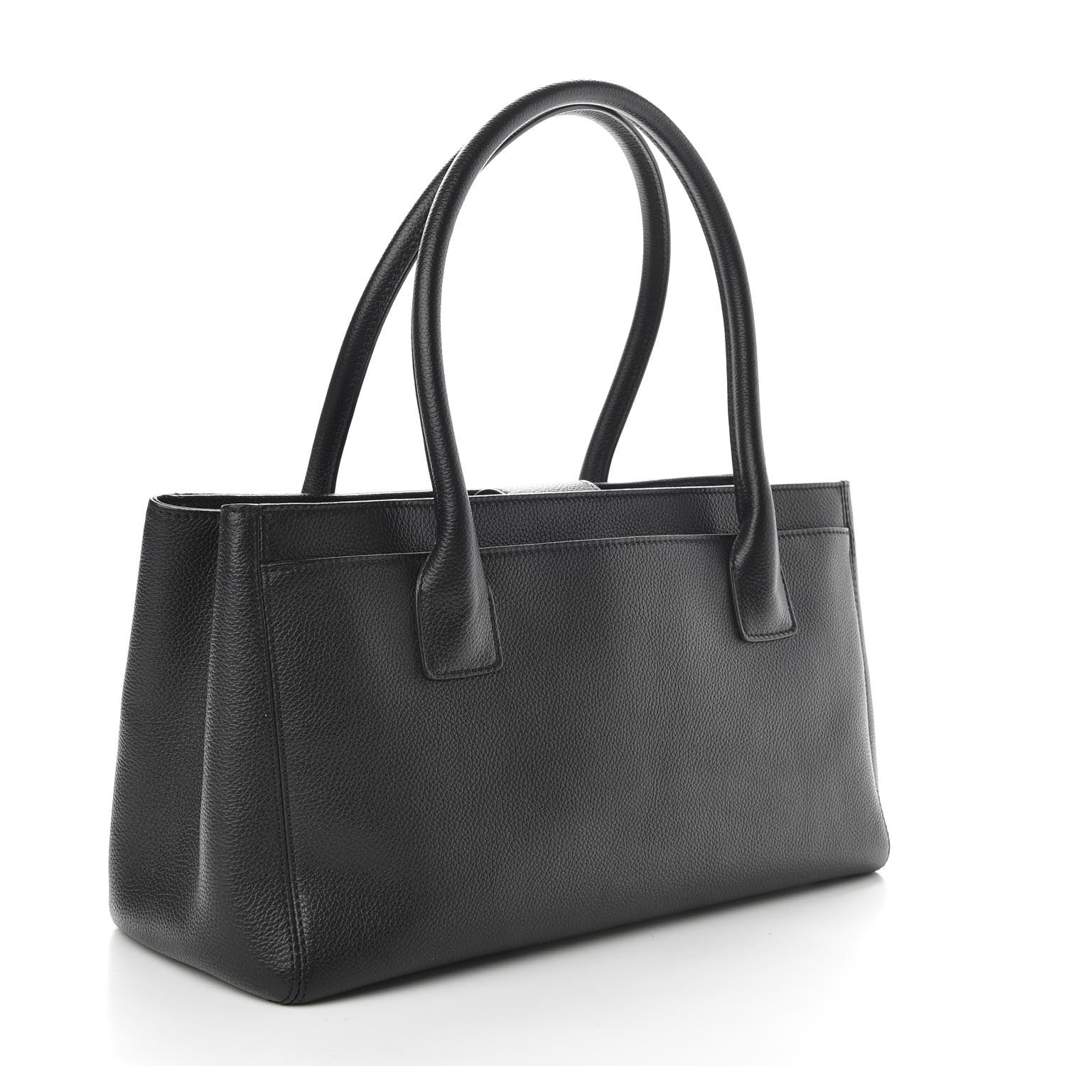 Chanel Calfskin Small Cerf Executive Shopper Tote Black 3 of 9