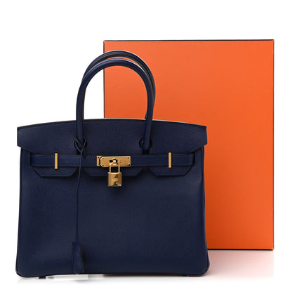 Hermes Epsom Birkin 30 Bleu Saphir 11 of 11