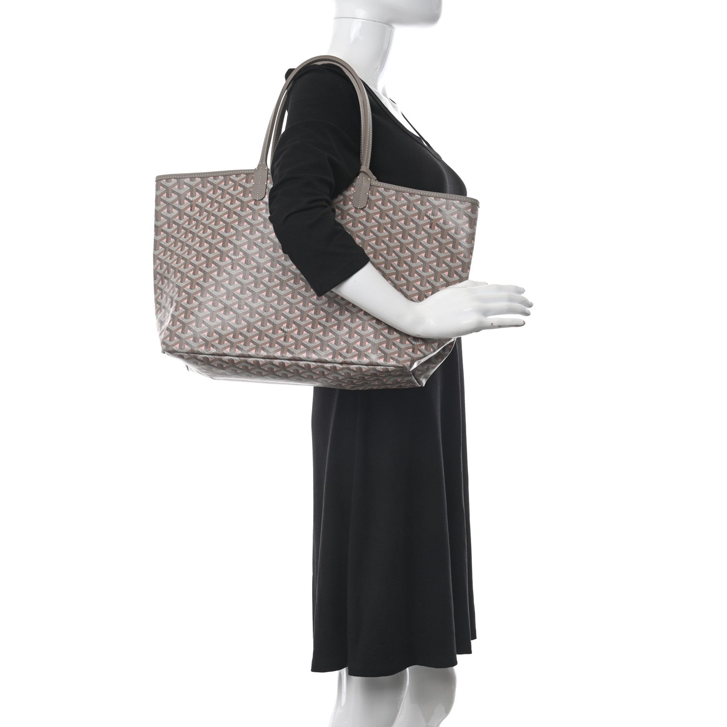 Goyard Goyardine Saint Louis Claire Voie PM Grege Powder Pink 2 of 11