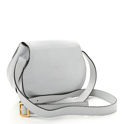 Chloe Calfskin Mini Marcie Round Crossbody Bag Faded Blue 3 of 10