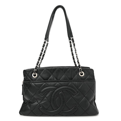 Chanel Caviar Quilted CC Timeless Soft Tote Black 1 of 10