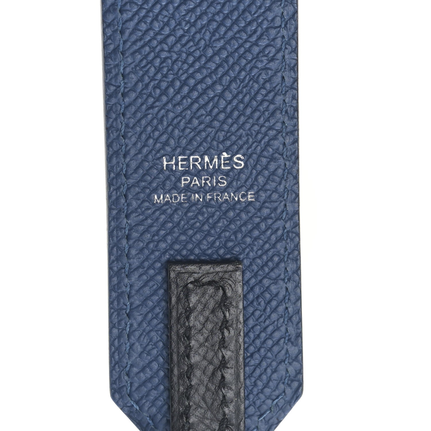 Hermes Epsom 30mm Tressage Au Galop Shoulder Strap Deep Blue Vert Bosphore 3 of 4