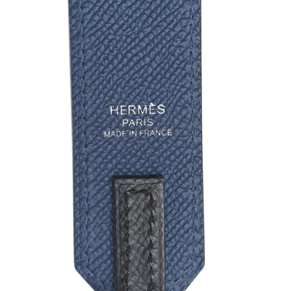 Hermes Epsom 30mm Tressage Au Galop Shoulder Strap Deep Blue Vert Bosphore 3 of 4