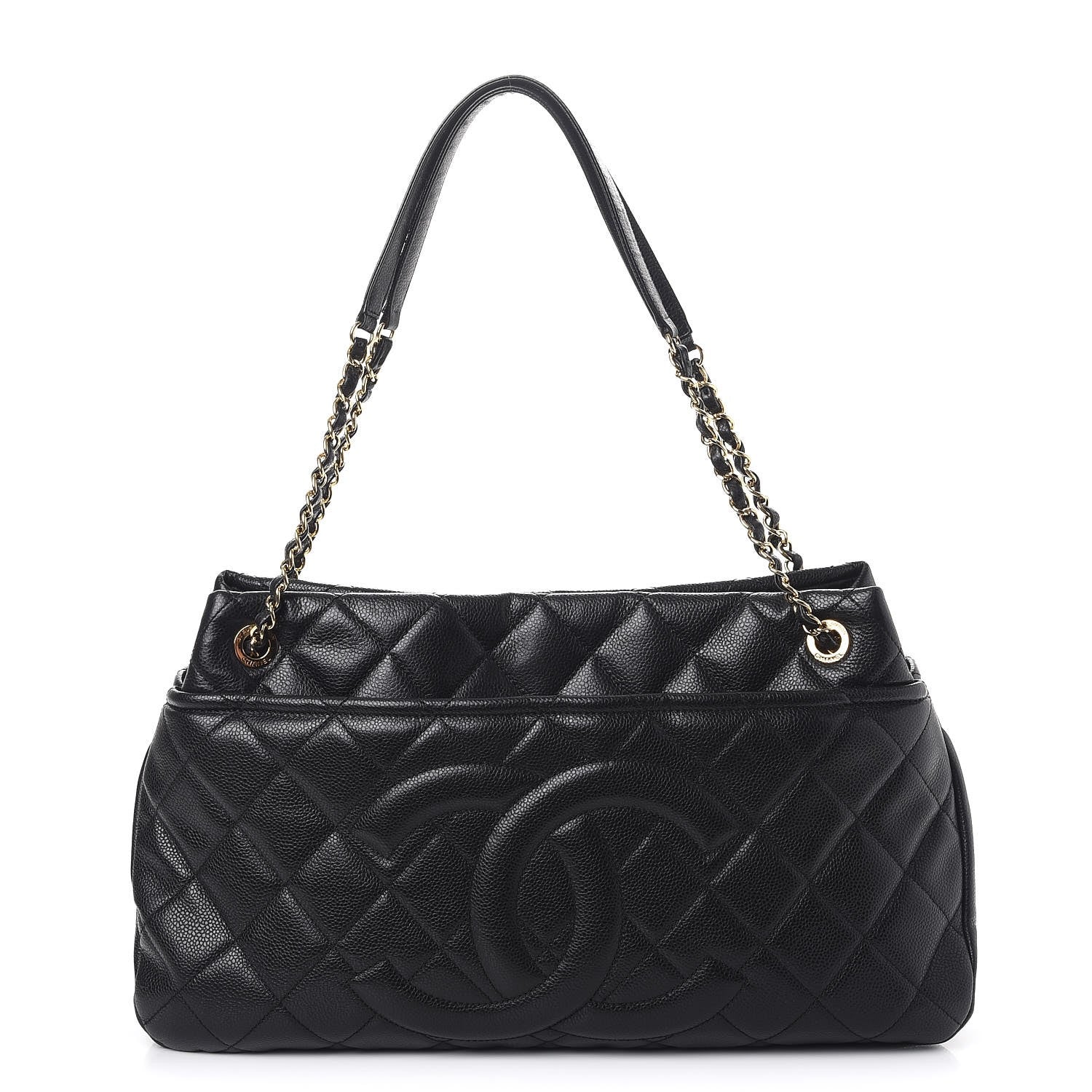 Chanel Caviar Quilted Timeless CC Soft Tote Black 1 of 14