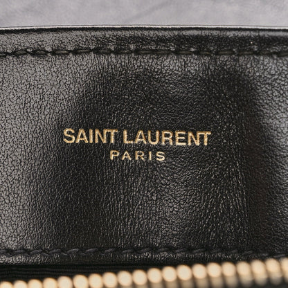 Saint Laurent SAINT LAURENT Calfskin Y Quilted Monogram Medium Loulou Chain Satchel Black 6 of 13