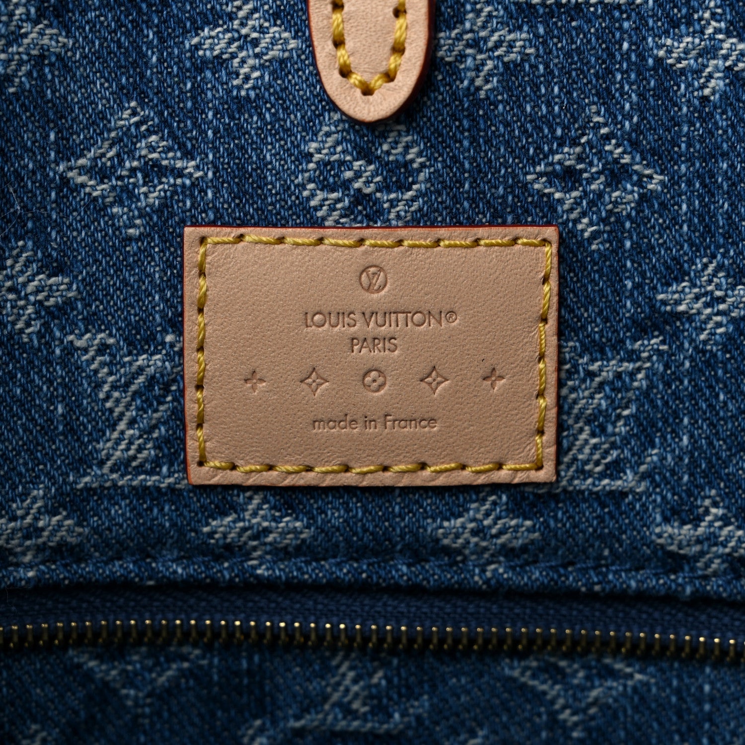 Louis Vuitton Monogram Denim Onthego MM Blue 6 of 8