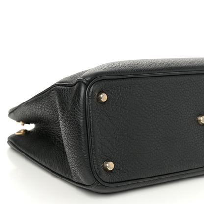 Christian Dior Bullcalf Medium Diorissimo Tote Black Rose Indien 10 of 12