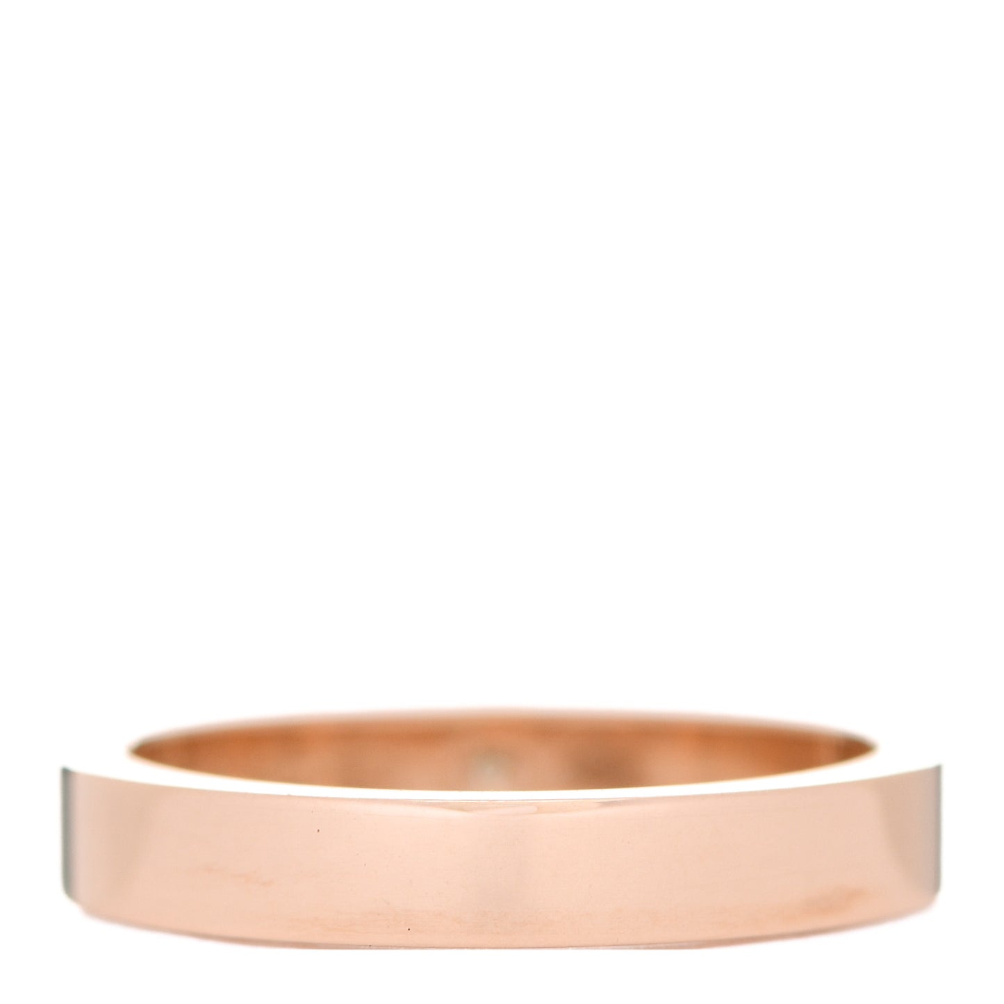 18K Pink Gold Diamond 3mm C De Cartier Wedding Band Ring 49 4.75